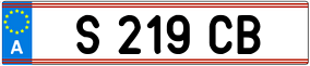 Trailer License Plate